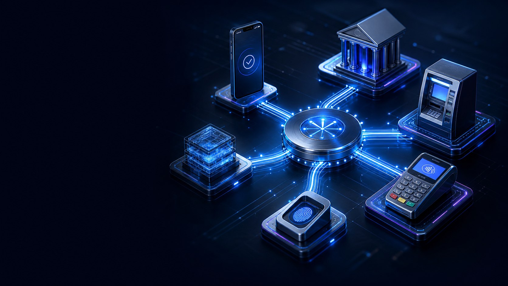 Connected NPCI payment channels with banking, ATM, mobile, and merchant terminals
